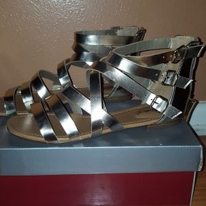 Light Gold Gladiator Sandal